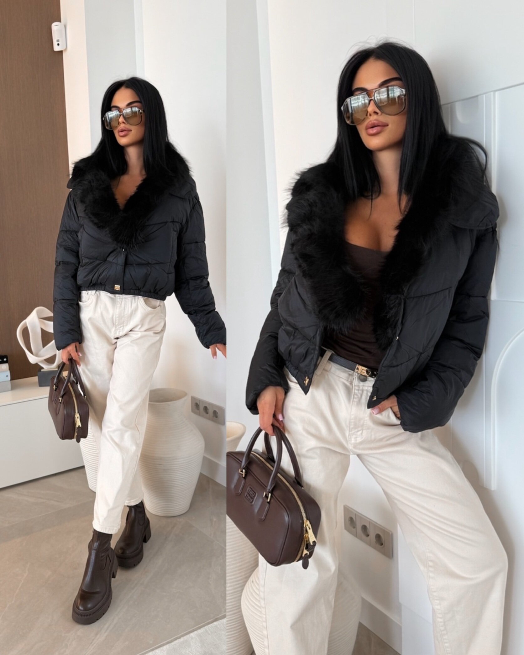 Kurtka Corvelli short czarna 