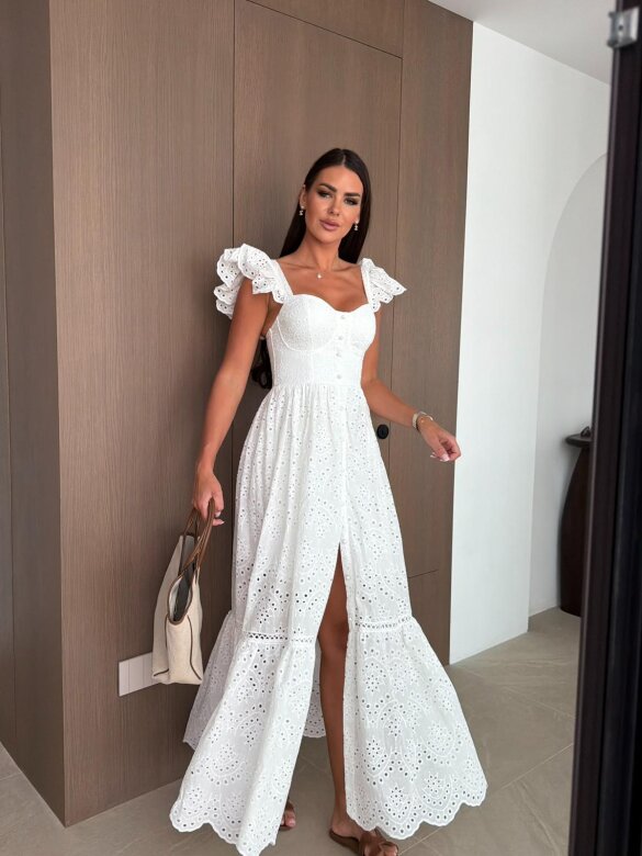 Dress Livia Romance white