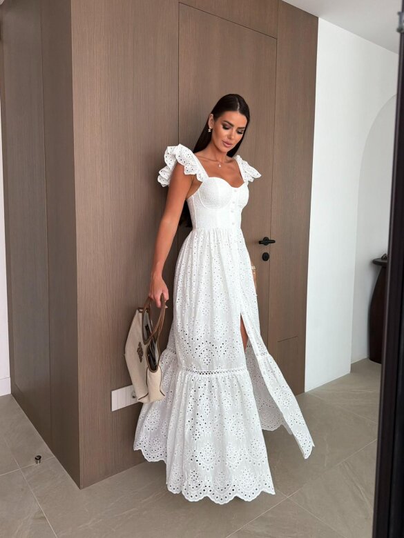 Dress Livia Romance white