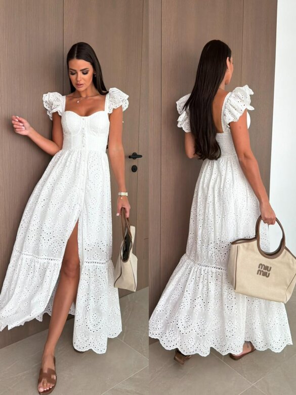 Dress Livia Romance white