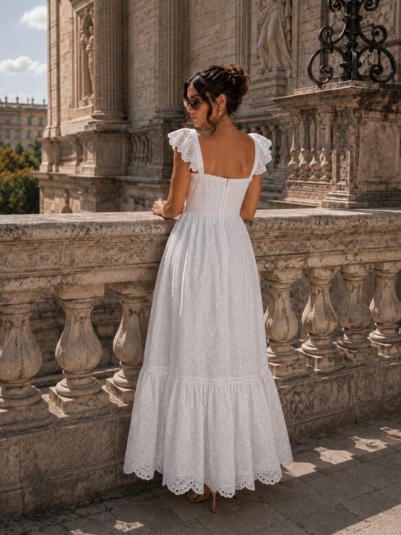 Dress Livia Romance white