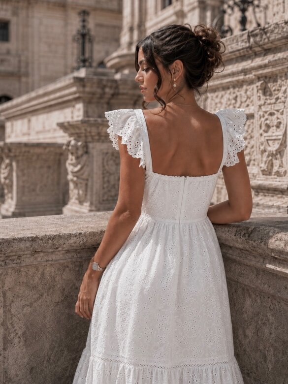 Dress Livia Romance white