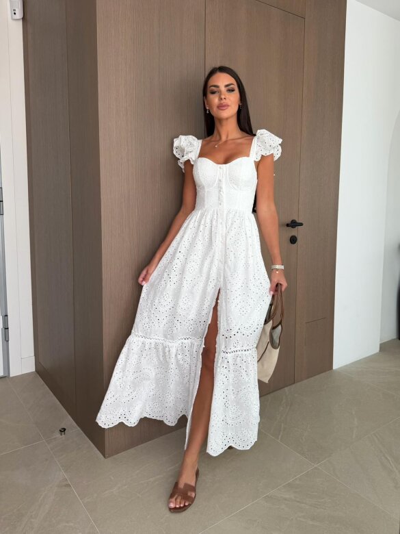 Dress Livia Romance white
