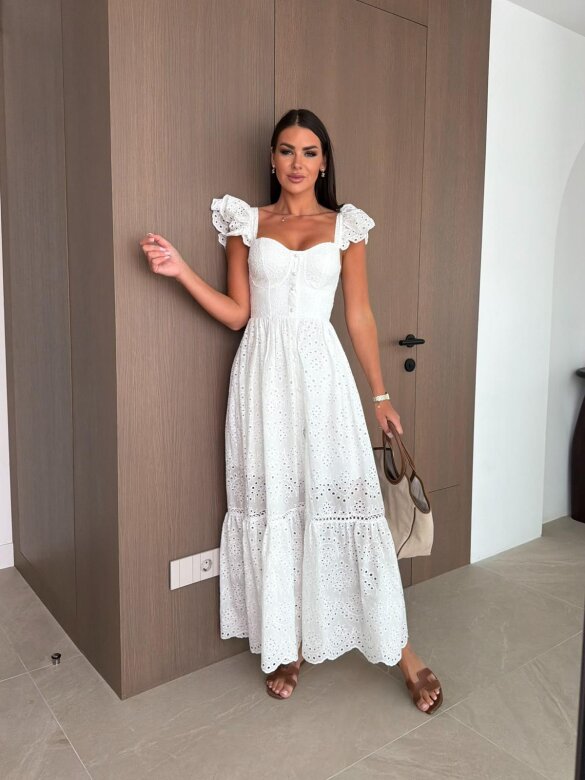 Dress Livia Romance white