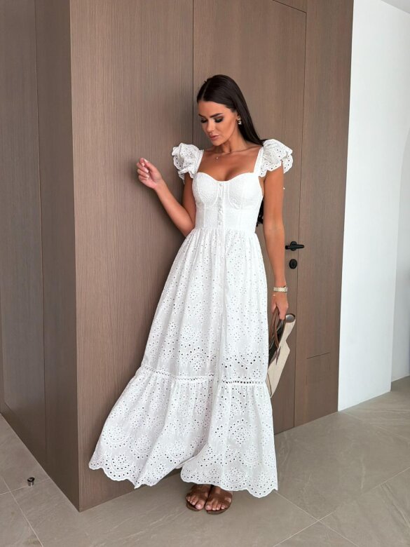Dress Livia Romance white