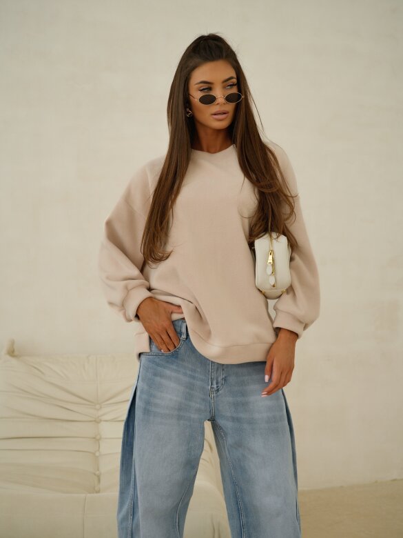 Bluza Vela polarowa beżowa