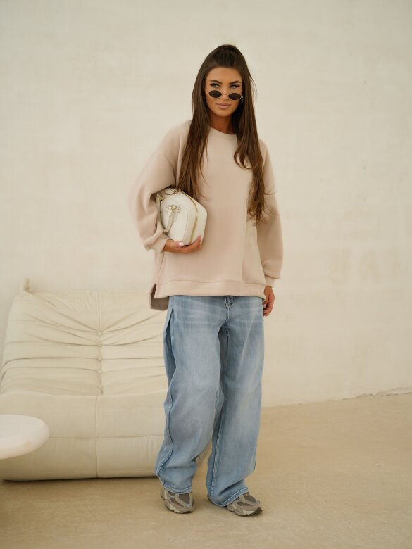 Bluza Vela polarowa beżowa