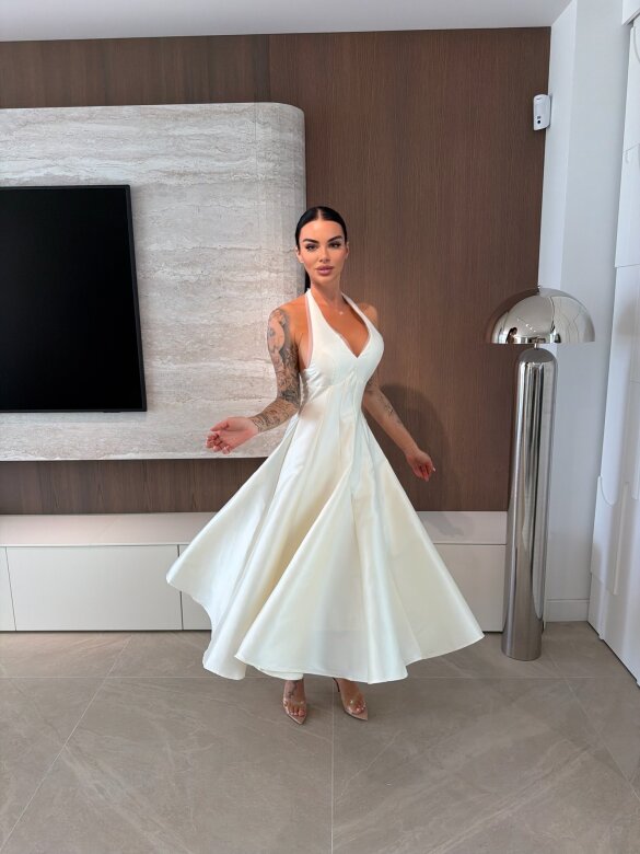 Sukienka Serena elegant waniliowa 