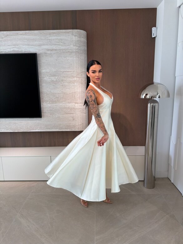 Sukienka Serena elegant waniliowa 