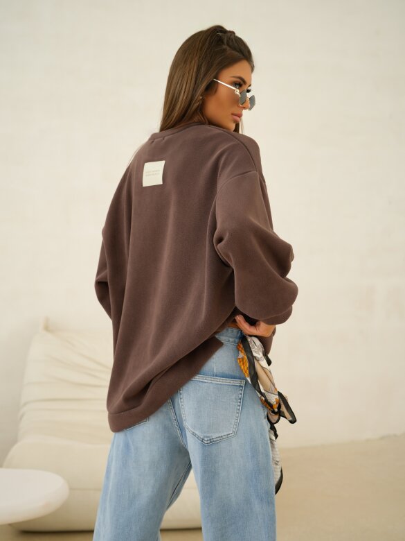 Bluza Vela polarowa czekoladowa