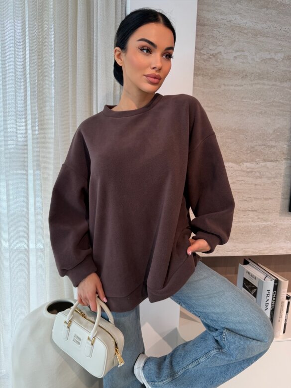 Bluza Vela polarowa czekoladowa