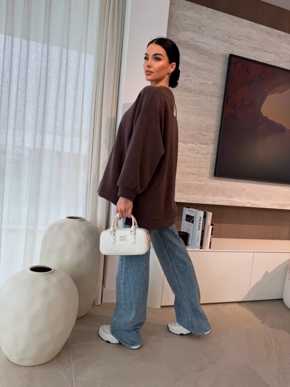 Bluza Vela polarowa czekoladowa