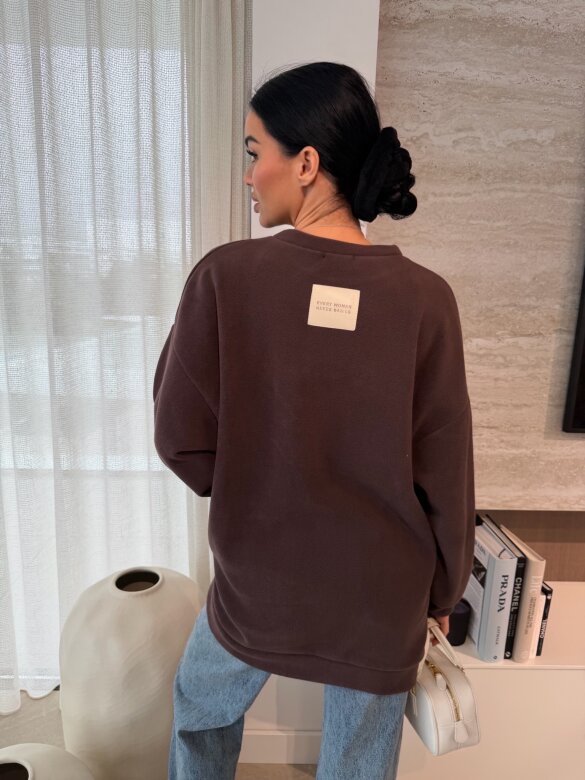 Bluza Vela polarowa czekoladowa