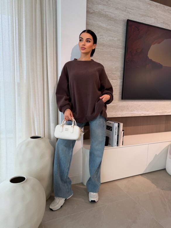 Bluza Vela polarowa czekoladowa