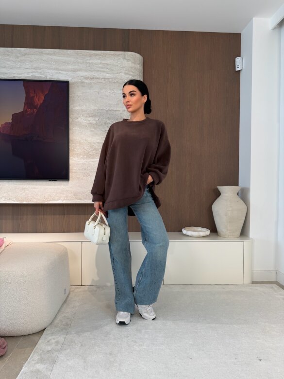 Bluza Vela polarowa czekoladowa