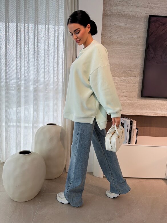 Bluza Vela polarowa miętowa