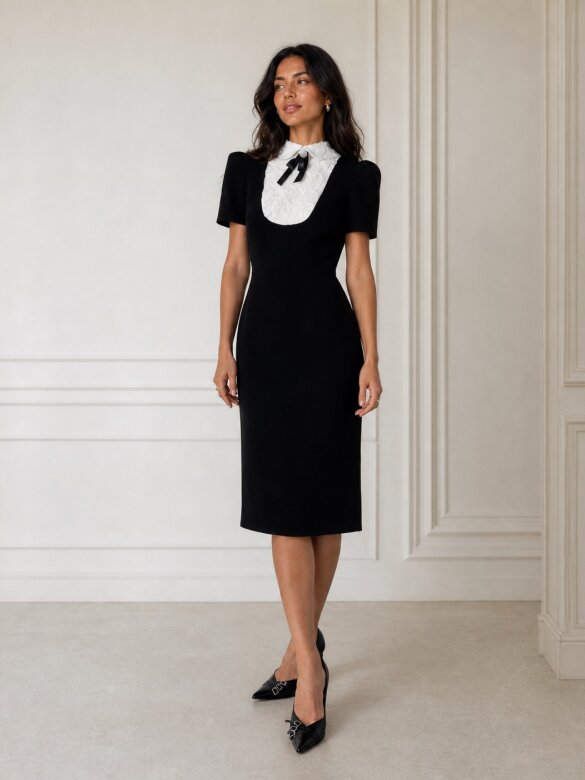 Dress Colette Chic black-white