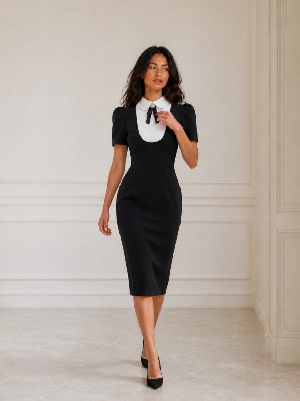 Dress Colette Chic black-white