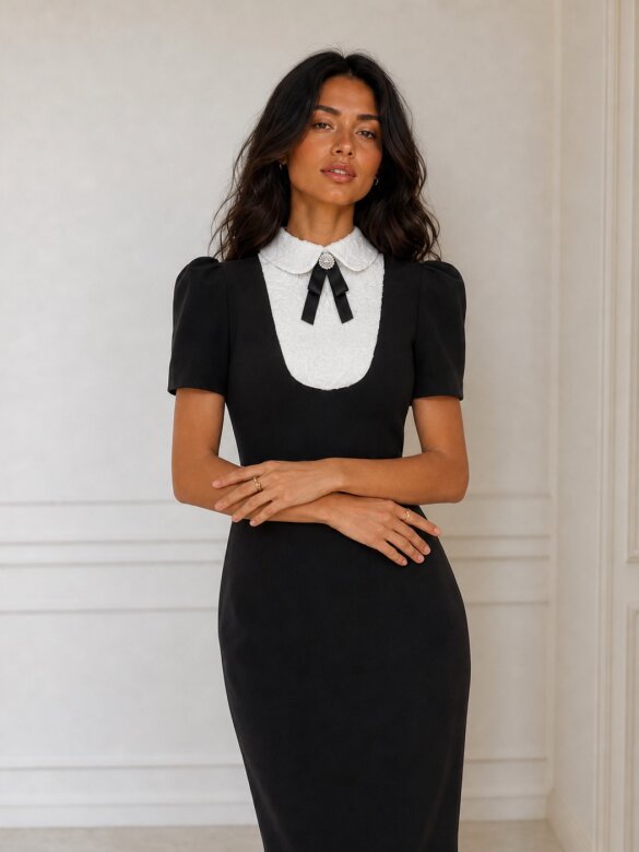 Dress Colette Chic black-white