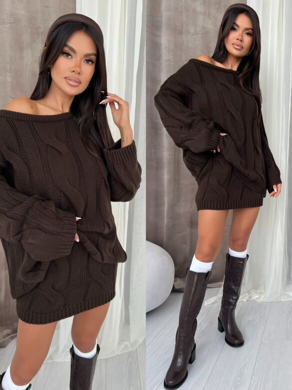 Spódniczka Linso czekoladowa