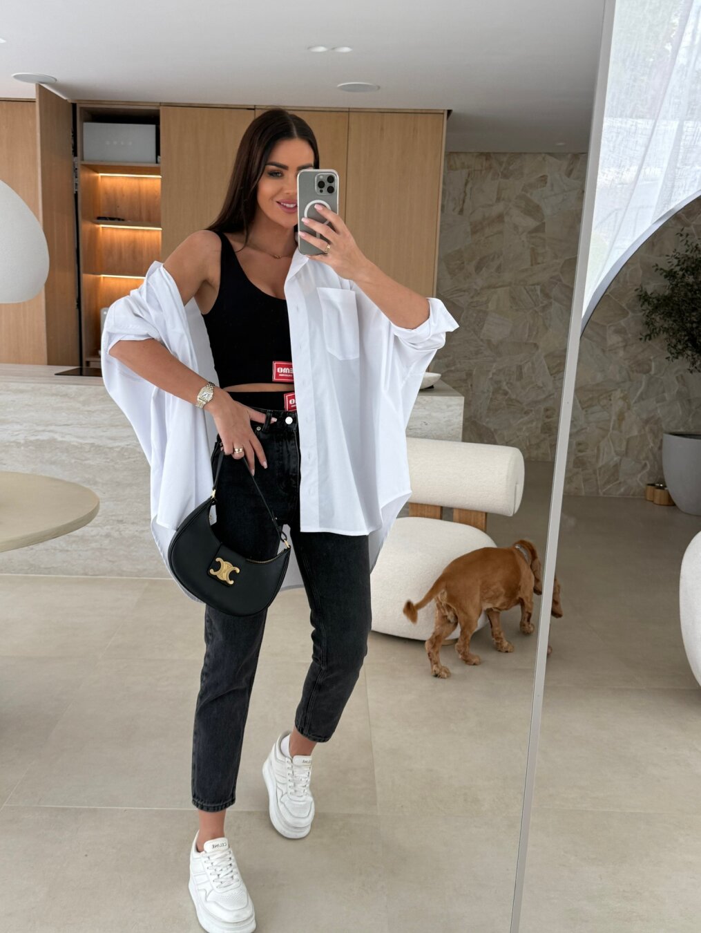 Spodnie Maneti jeans czarne 11