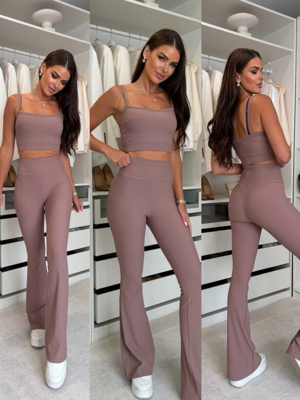 Set 2in1 City Rush with viscose dirty pink