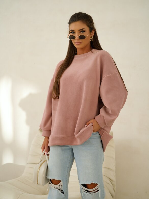 Bluza Vela polarowa brudny róż
