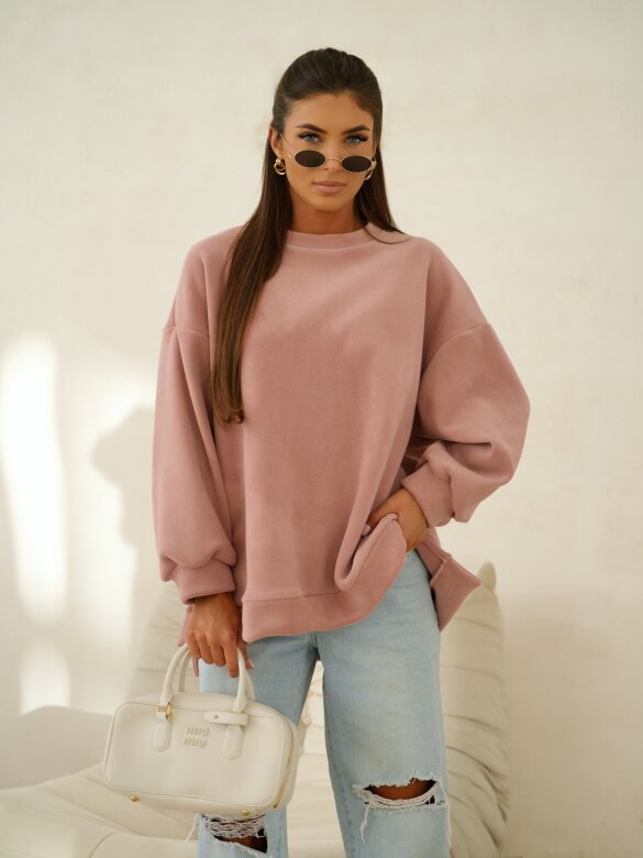 Bluza Vela polarowa brudny róż