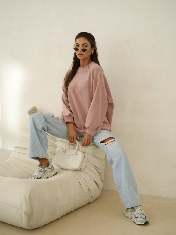 Bluza Vela polarowa brudny róż