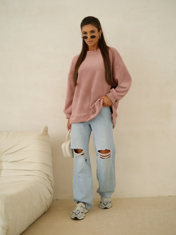 Bluza Vela polarowa brudny róż