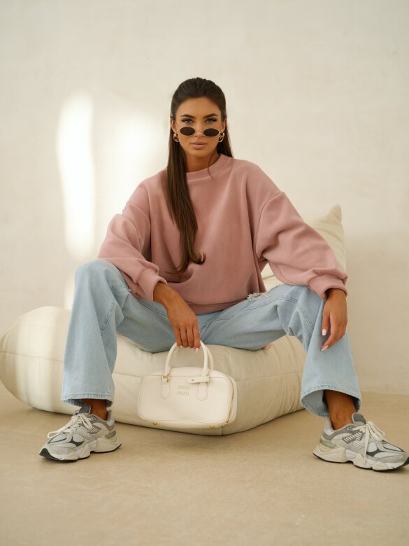 Bluza Vela polarowa brudny róż