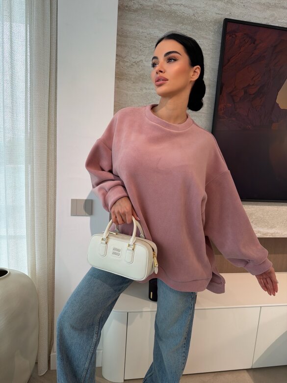 Bluza Vela polarowa brudny róż