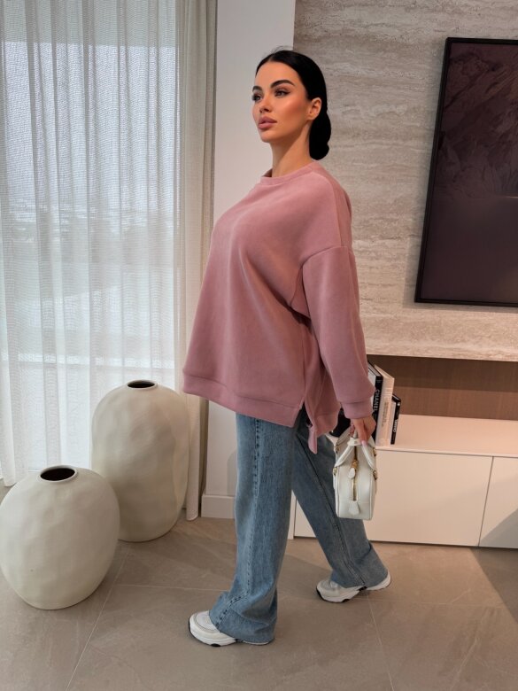 Bluza Vela polarowa brudny róż