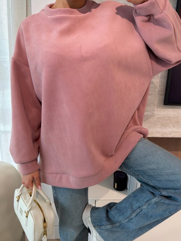 Bluza Vela polarowa brudny róż