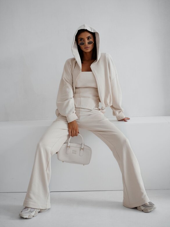 Komplet 3w1 Arco bawełniany beżowy 