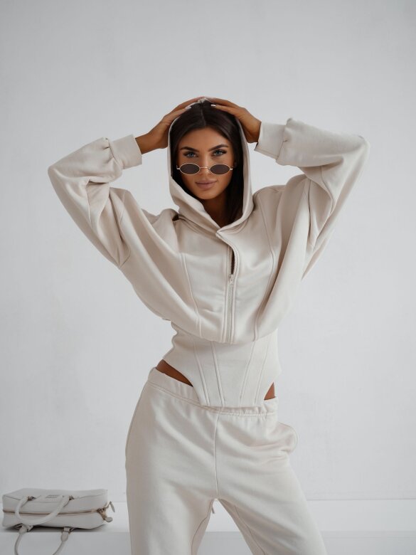 Komplet 3w1 Arco bawełniany beżowy 