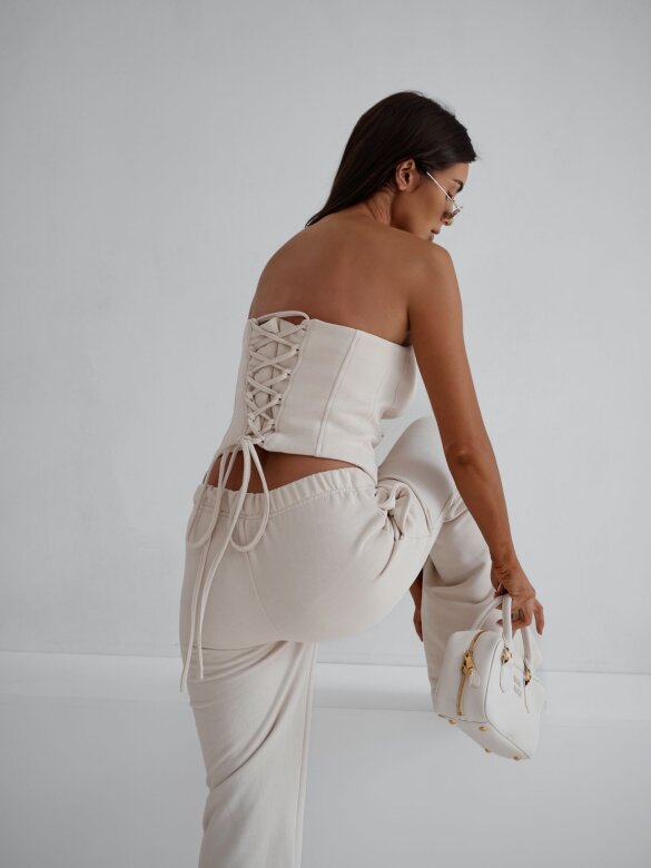 Komplet 3w1 Arco bawełniany beżowy 