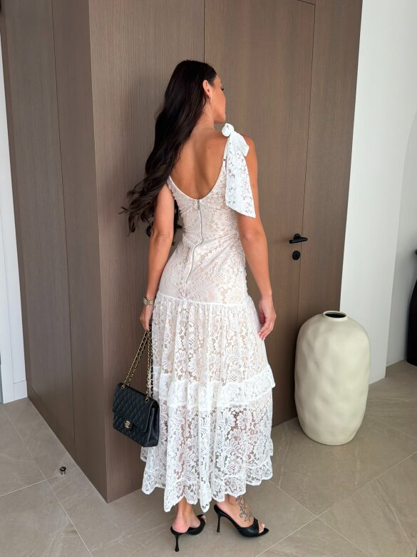 Dress Melrose white-beige