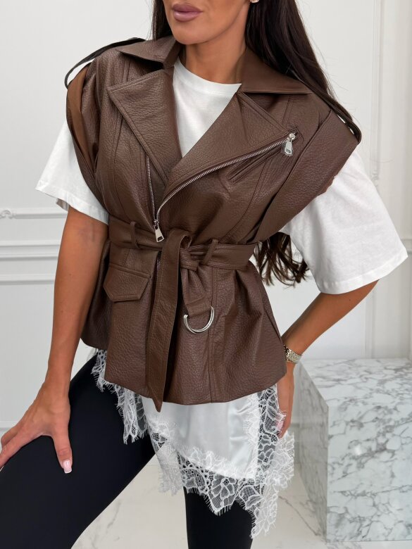 Vest Olevio brown