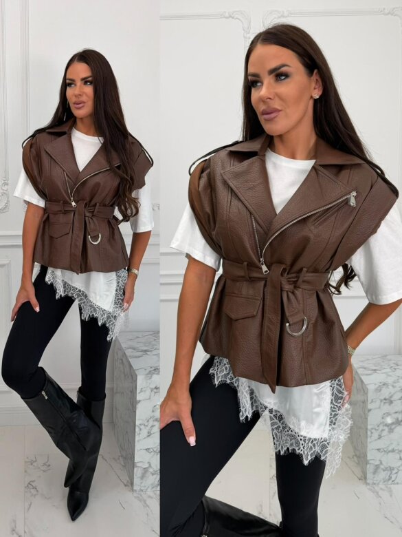 Vest Olevio brown