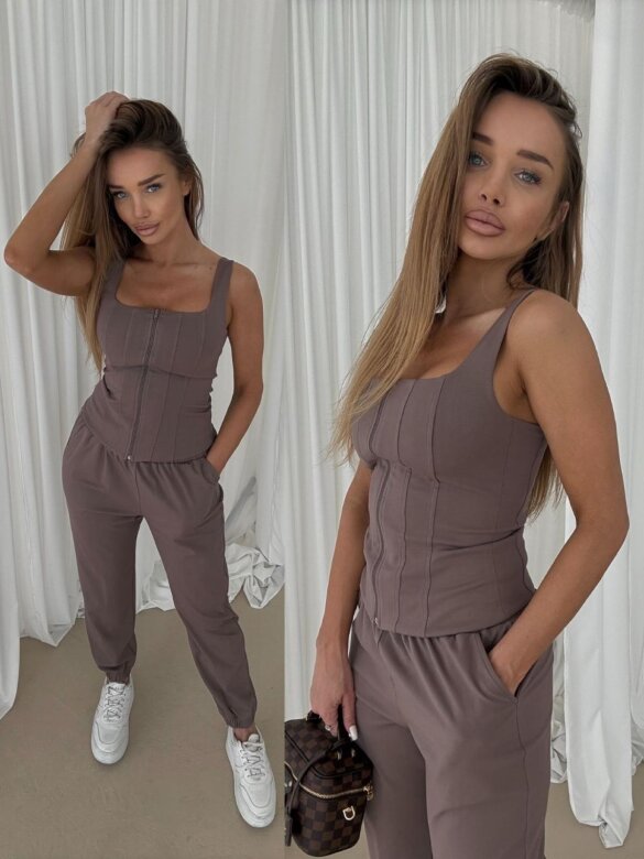 Komplet 2w1 Rose Allure z wiskozą mocca