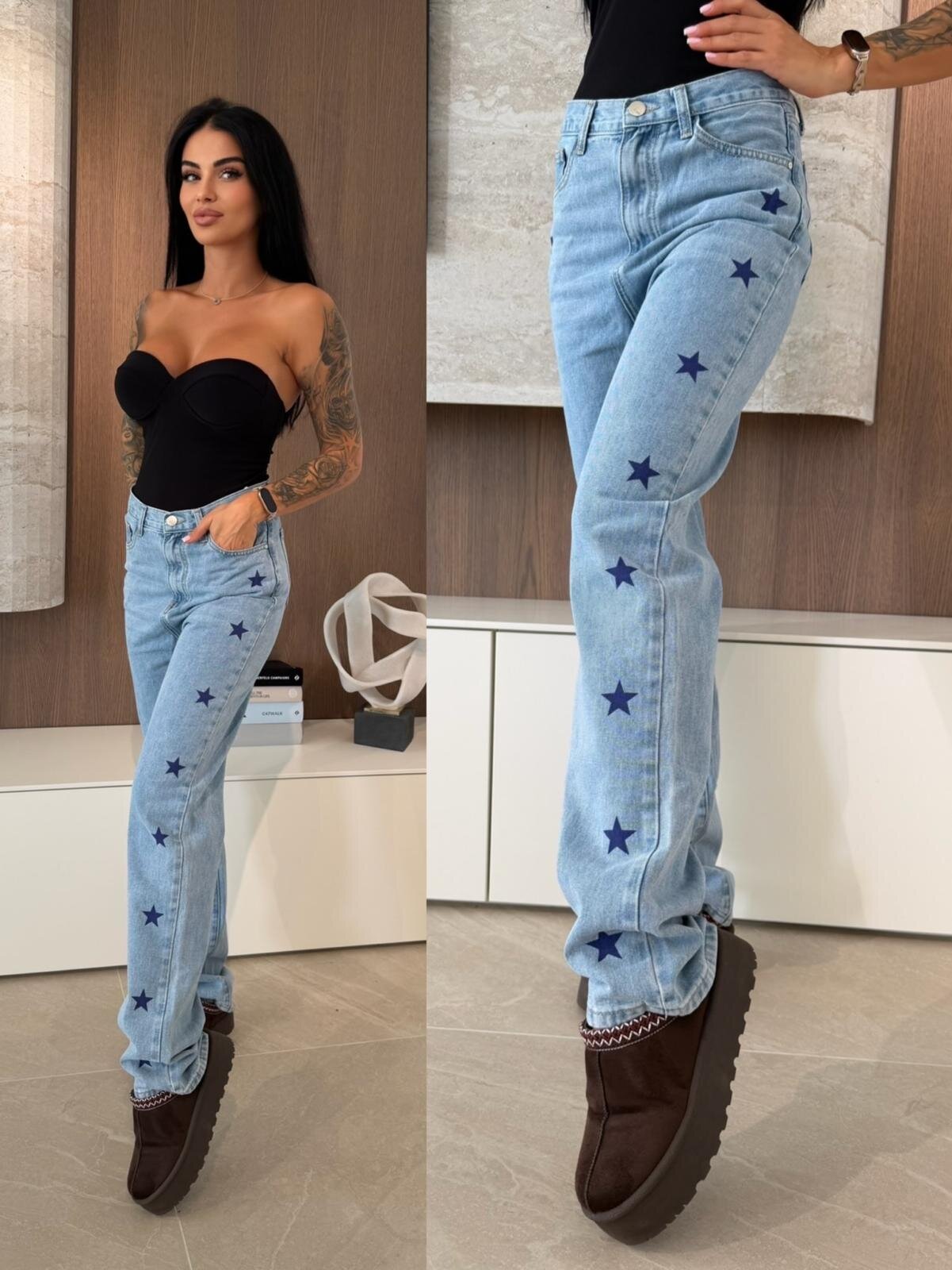 Spodnie Mauricio jeans niebieskie
