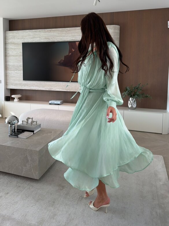 Sukienka Atelli maxi matcha