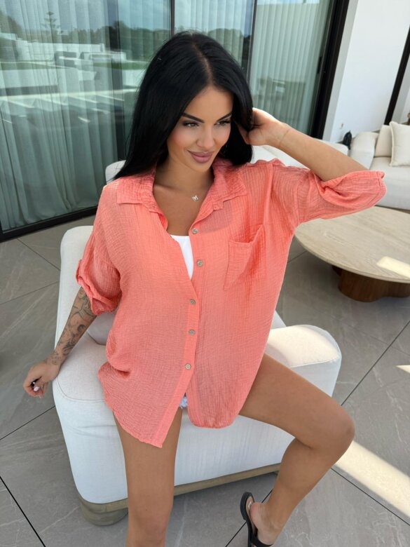 Koszula Lusore pomarańczowa 