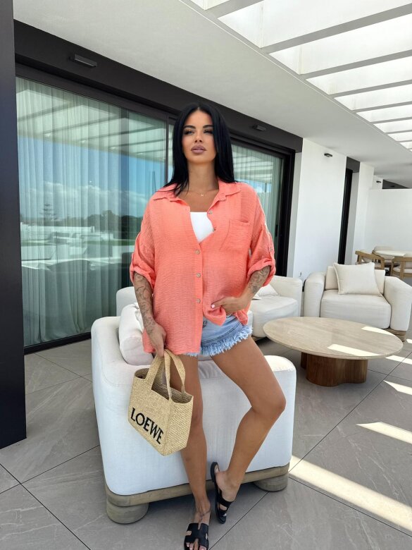 Koszula Lusore pomarańczowa 