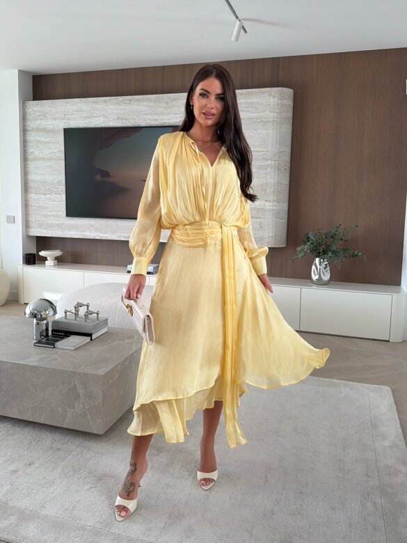 Sukienka Atelli maxi żółta