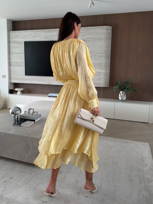 Sukienka Atelli maxi żółta