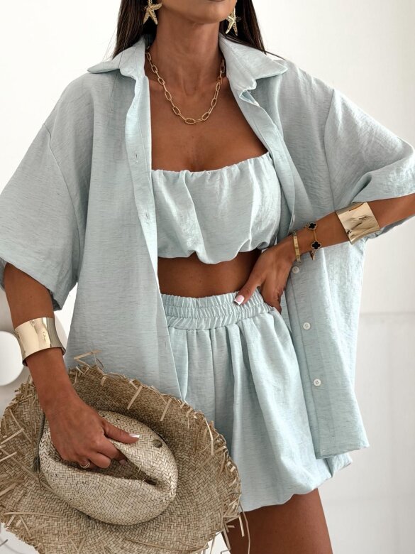 Set 3in1 Sun Kiss with cotton light blue