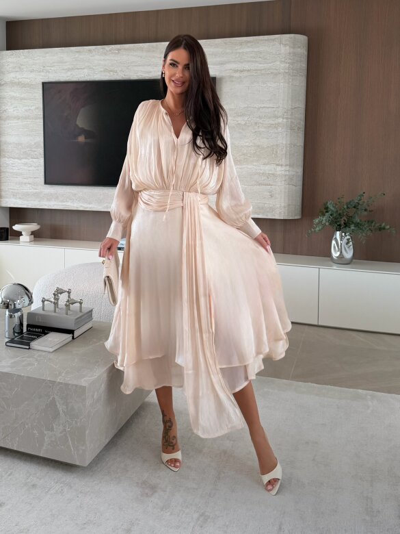 Sukienka Atelli maxi nude