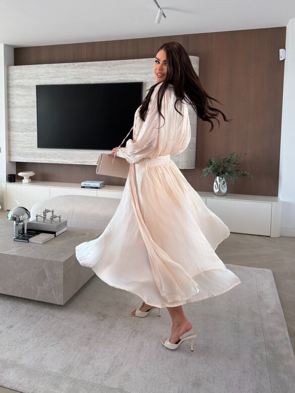 Sukienka Atelli maxi nude